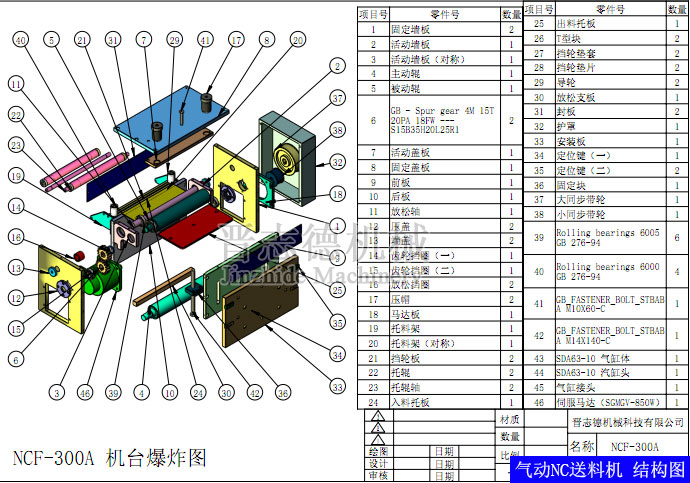 氣動式NC送料機結(jié)構(gòu)